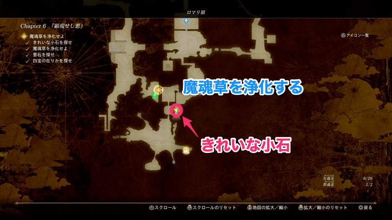 きれいな小石のマップ画像