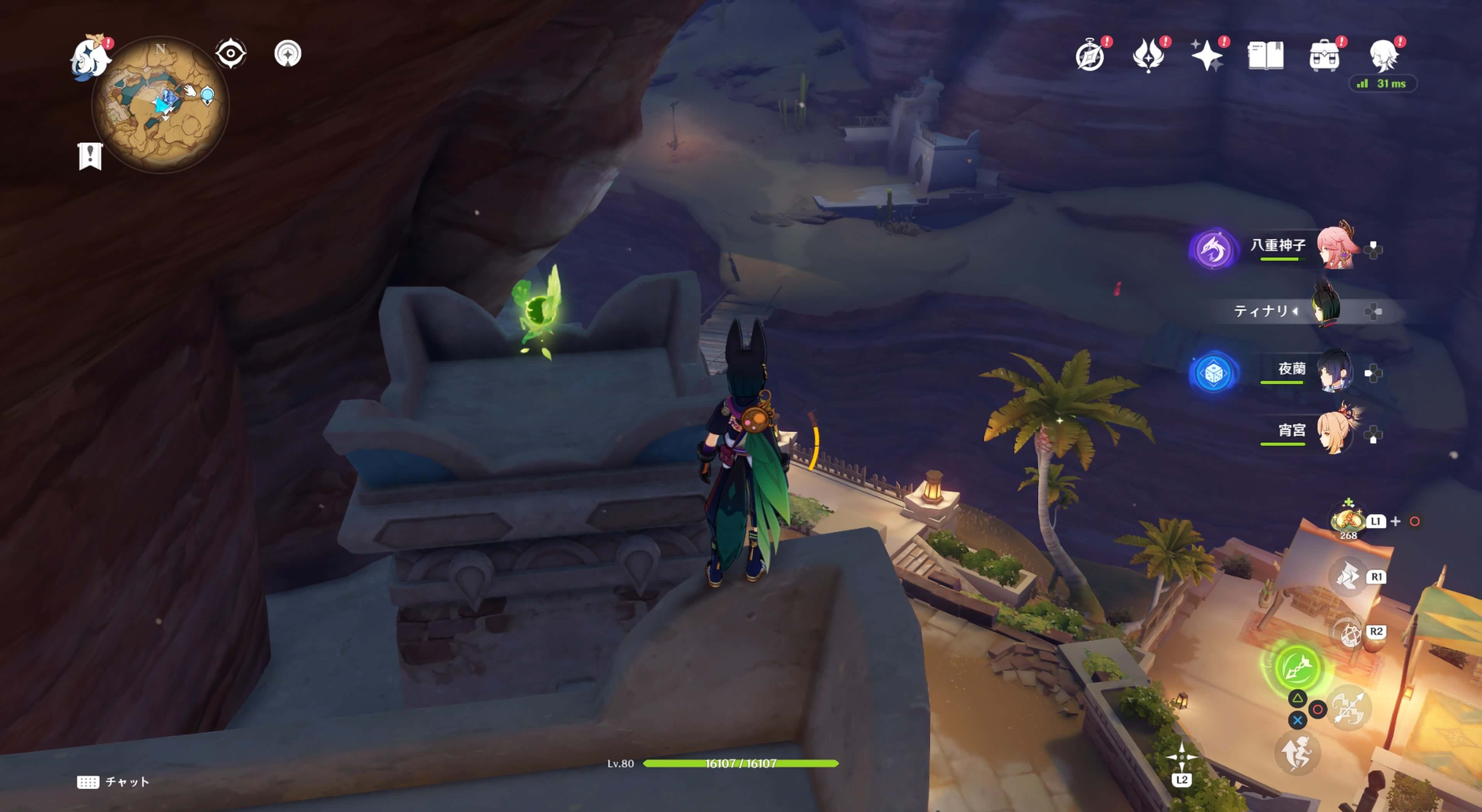 アアル村中央の家の上