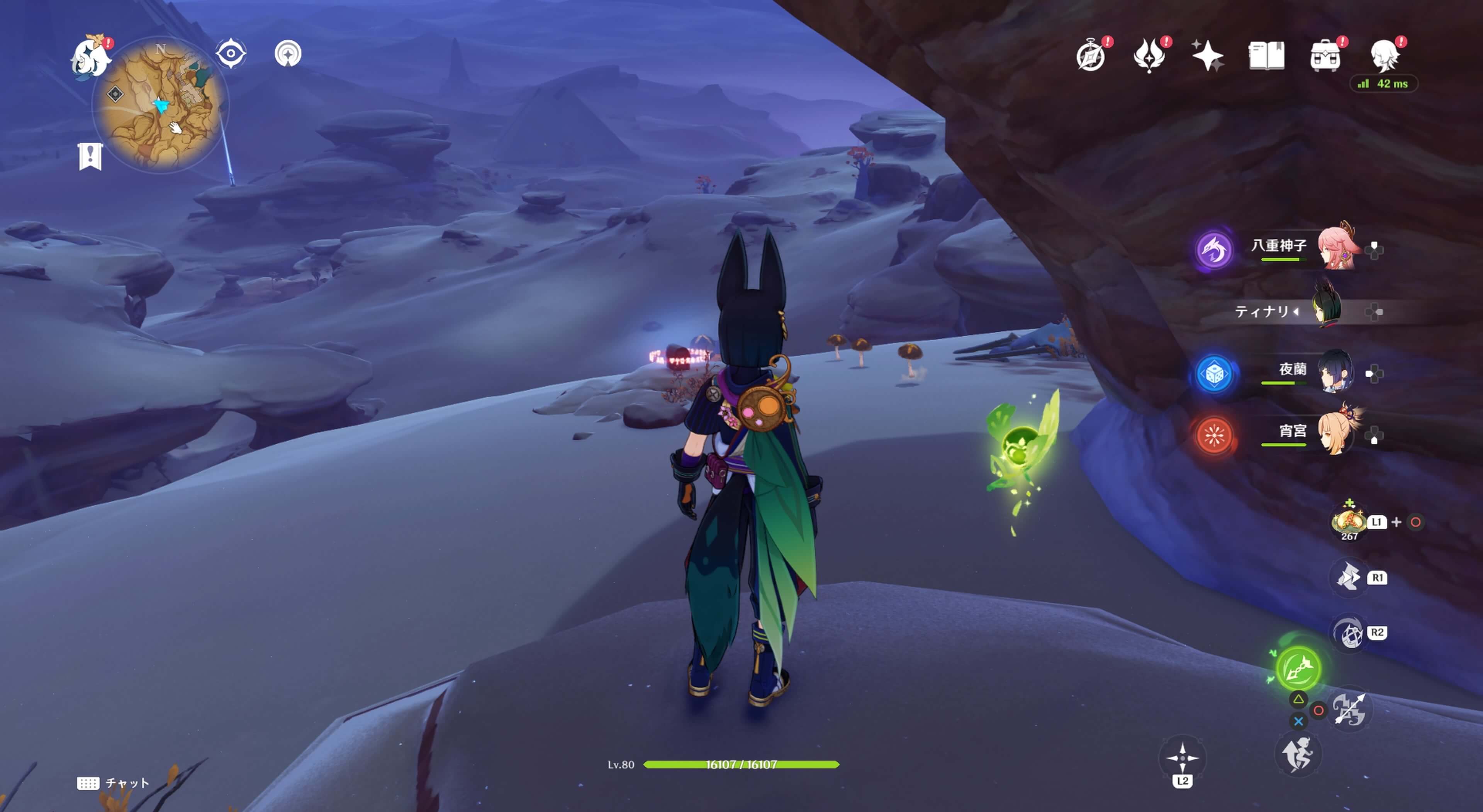 アアル村から西の山の上