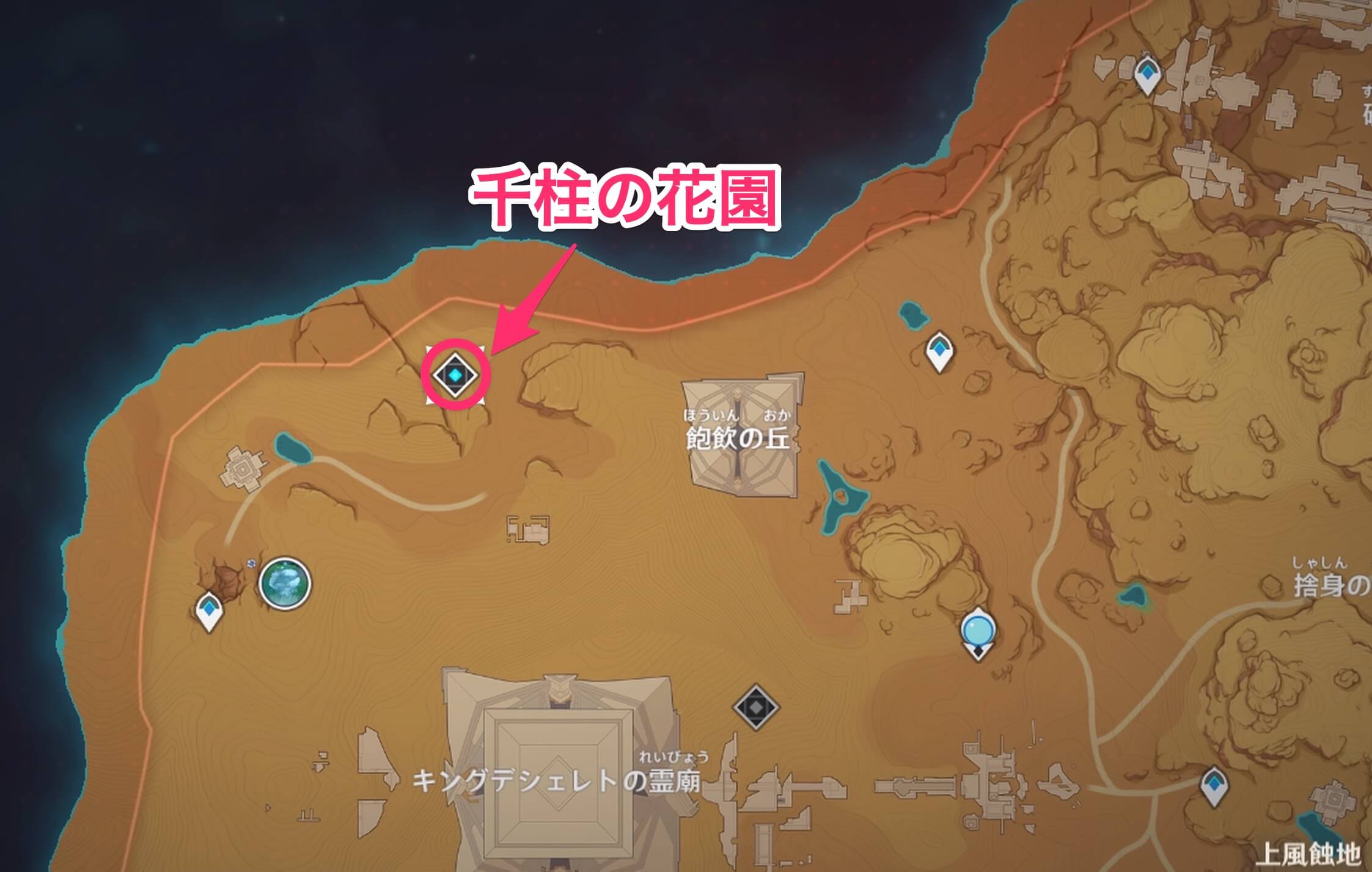 列柱砂原に存在