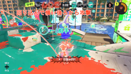 ショクワンダーは回り込んでキル