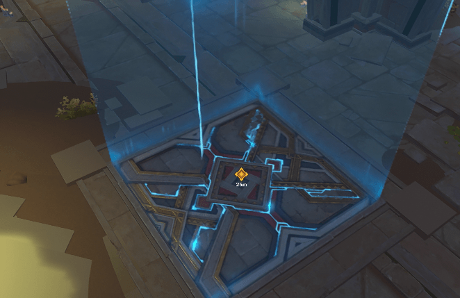 ギミックを解くとリフトが起動します