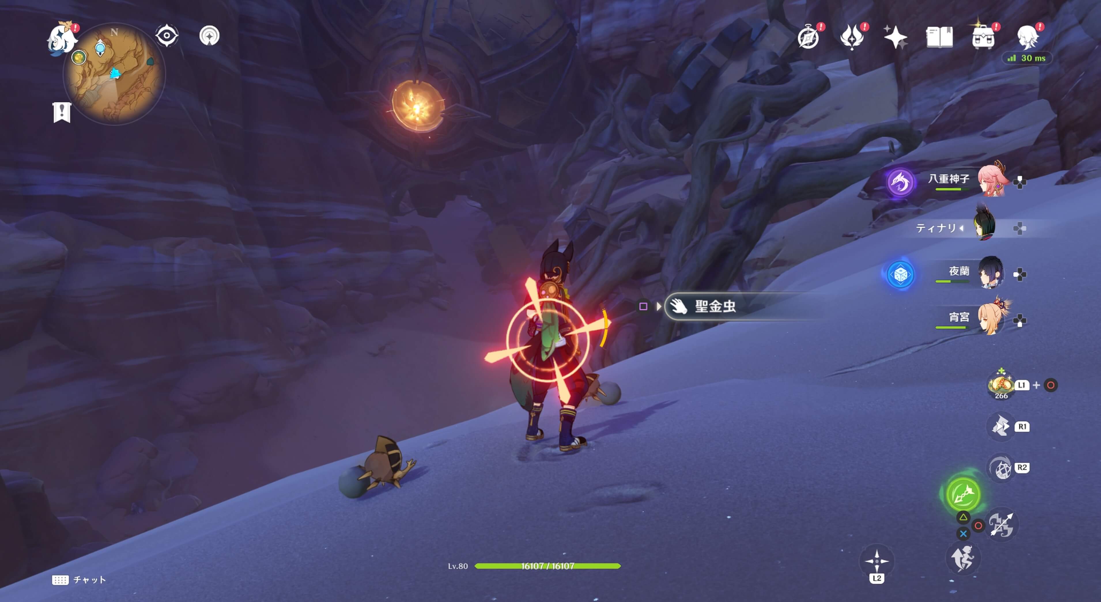 岩の下に2匹存在