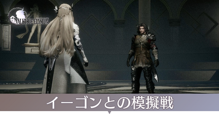 イーゴンとの模擬戦画像