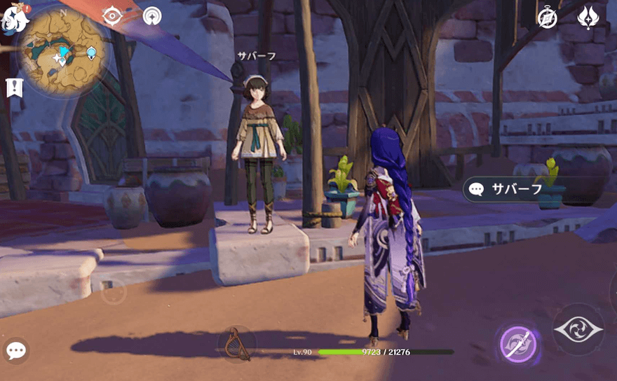 アアル村のサバーフに話しかける