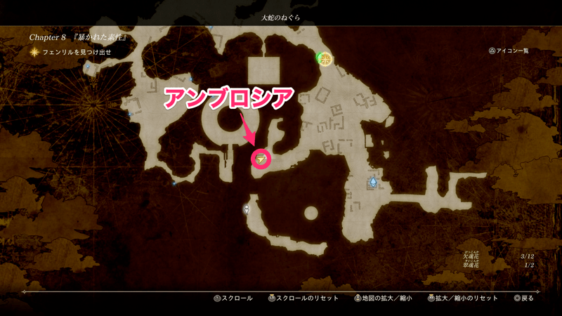 道中でアンブロシアを入手