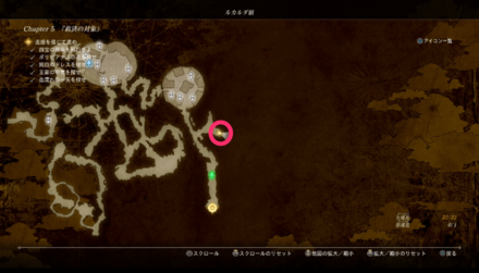 ルカルダ領の翠魂花の場所