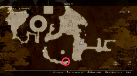 大蛇のねぐらの翠魂花の場所