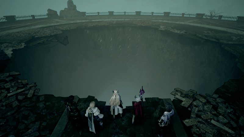 大穴に入ると後戻りできない