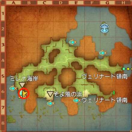 ヴェリナード領西ちいさなメダル入手マップ