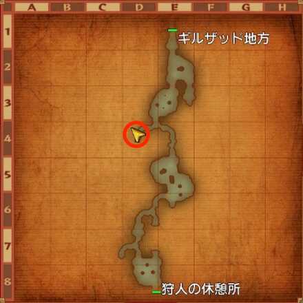 狩人のほら穴ちいさなメダル入手マップ