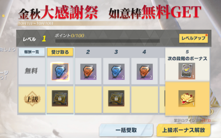 レベルダッシュ