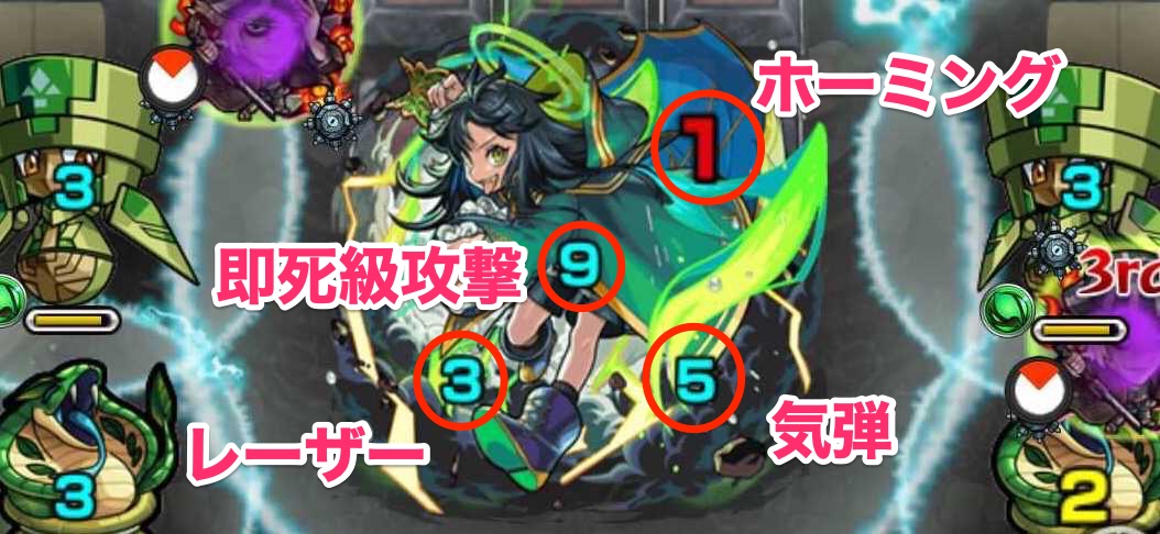 テンペストーソ攻撃パターン