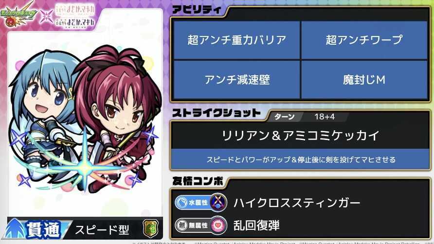 さやか&杏子 ステータス