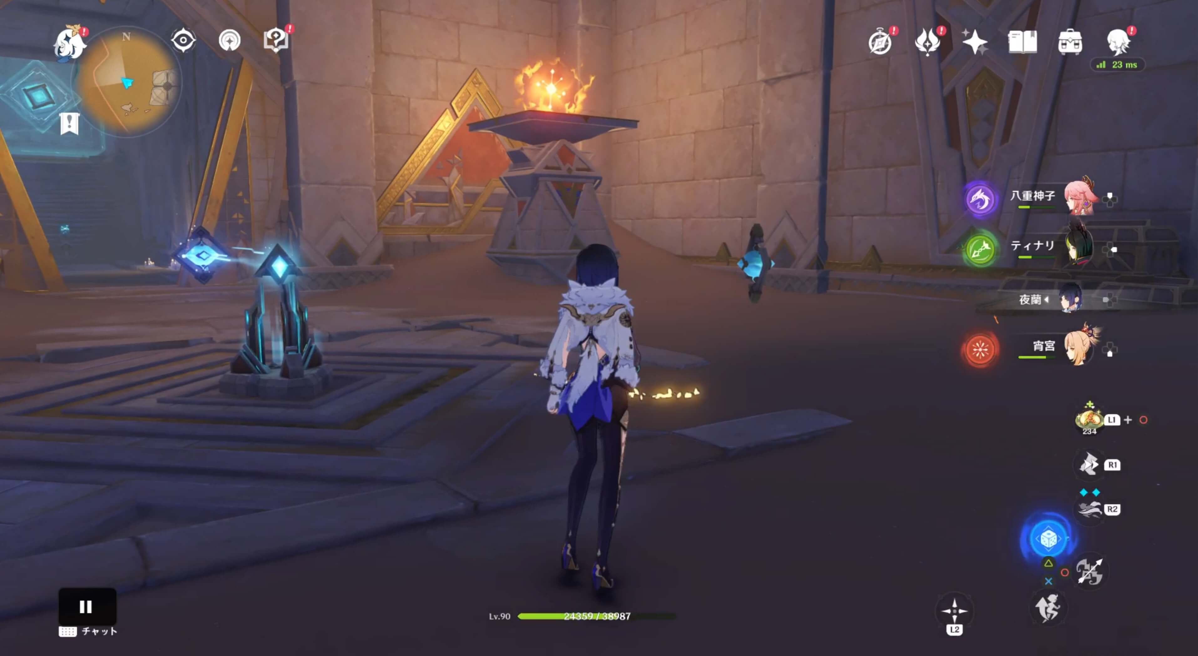 もう1度ビーム伝導を移動させると扉が開く