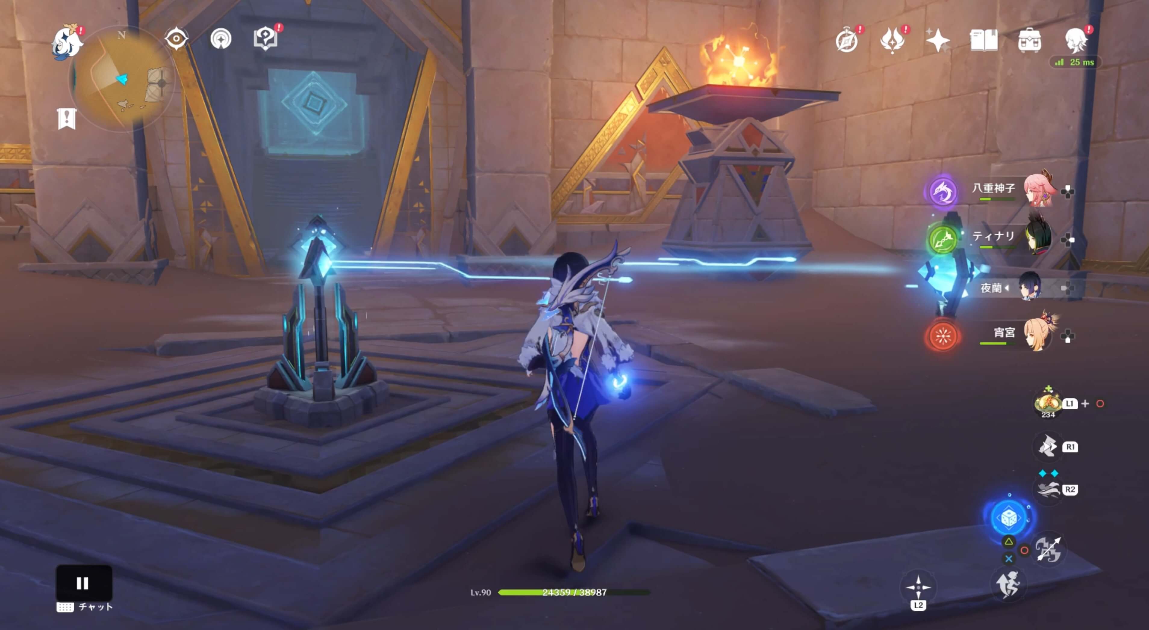 壺を破壊すると装置が出現する