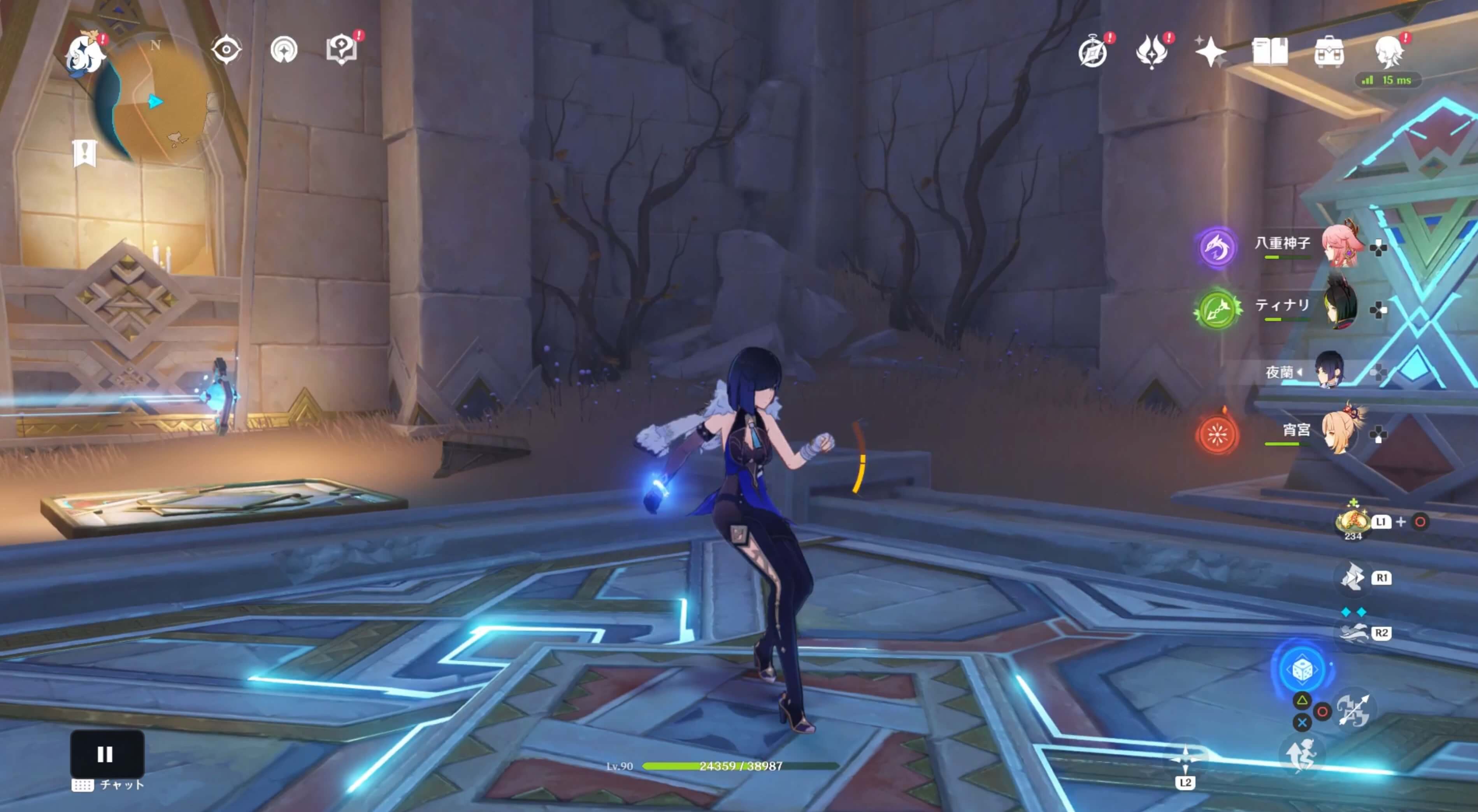 リフトに乗って上へ向かう