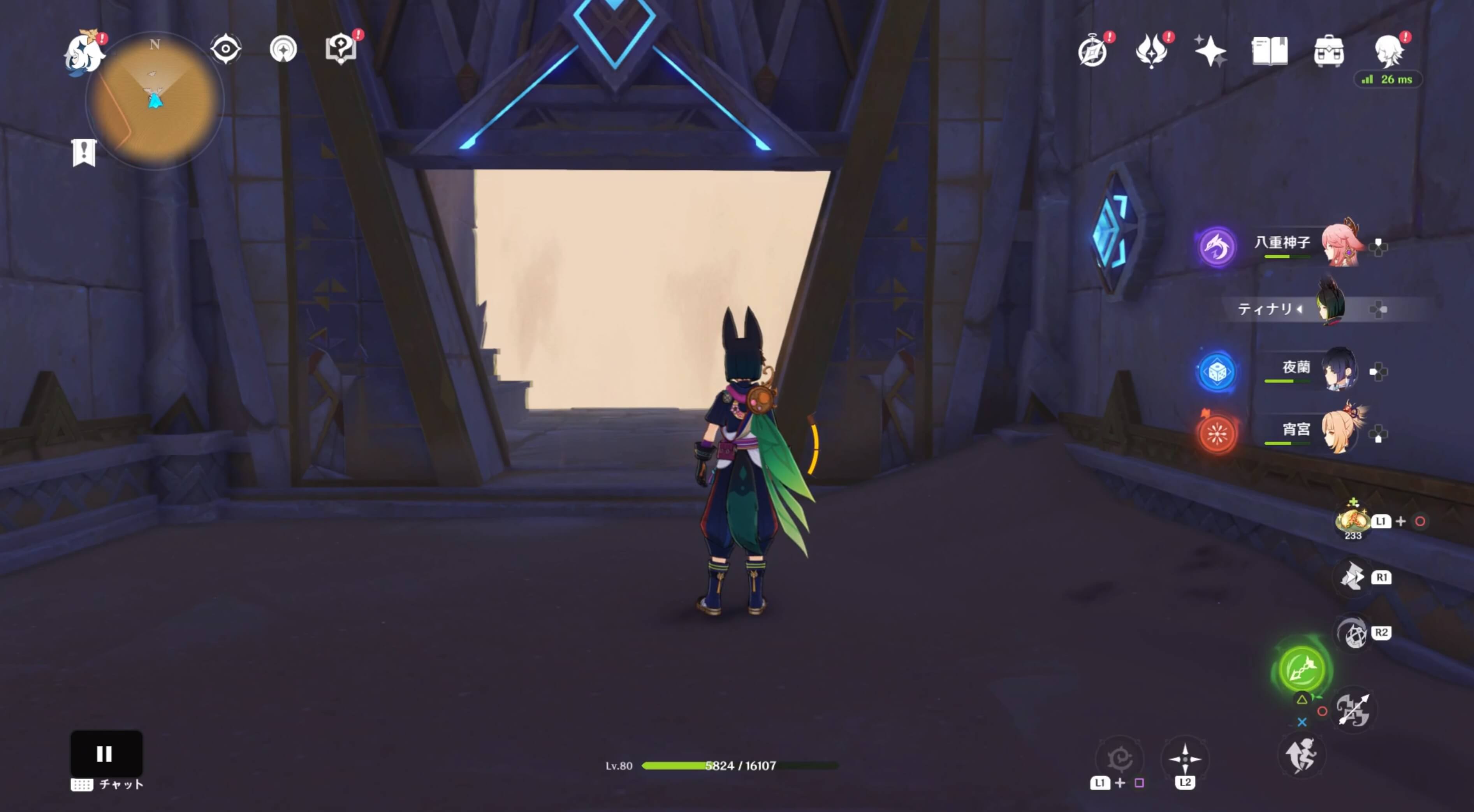 奥に進み扉を開くと外へ出れる