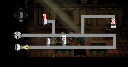 大劇場 -舞台裏- 宝箱 位置