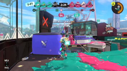 相手の近くにエイムを置く