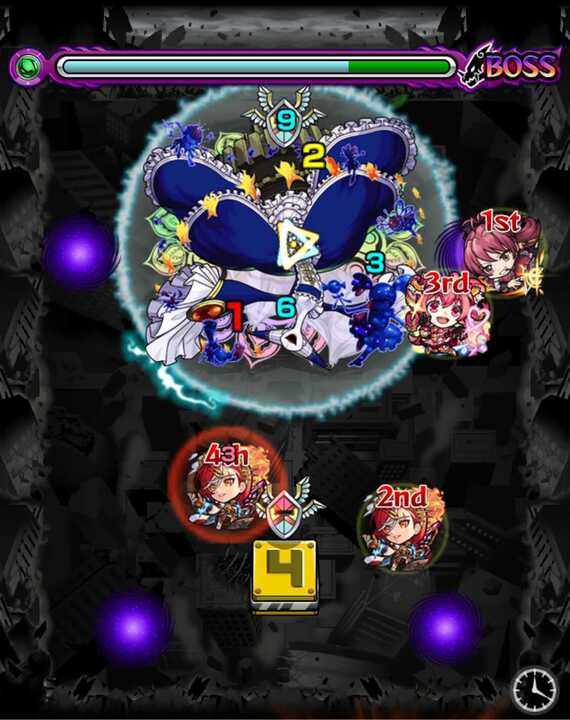 ワルプルギスの夜ボス1クロスドクロ処理後