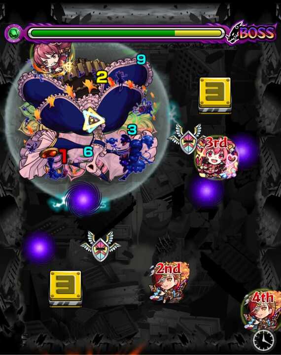 ワルプルギスの夜ボス2クロスドクロ処理後