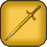 黄金の飾り片手剣画像