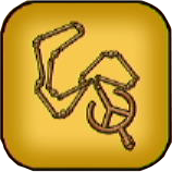 木彫りのロザリオ画像