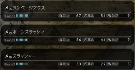 パラメーターの上げ方