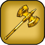 黄金の飾りオノ画像