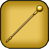 黄金の飾り両手杖画像