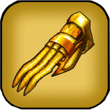 黄金の飾りツメ画像