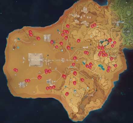 赤念の実（マッピング）