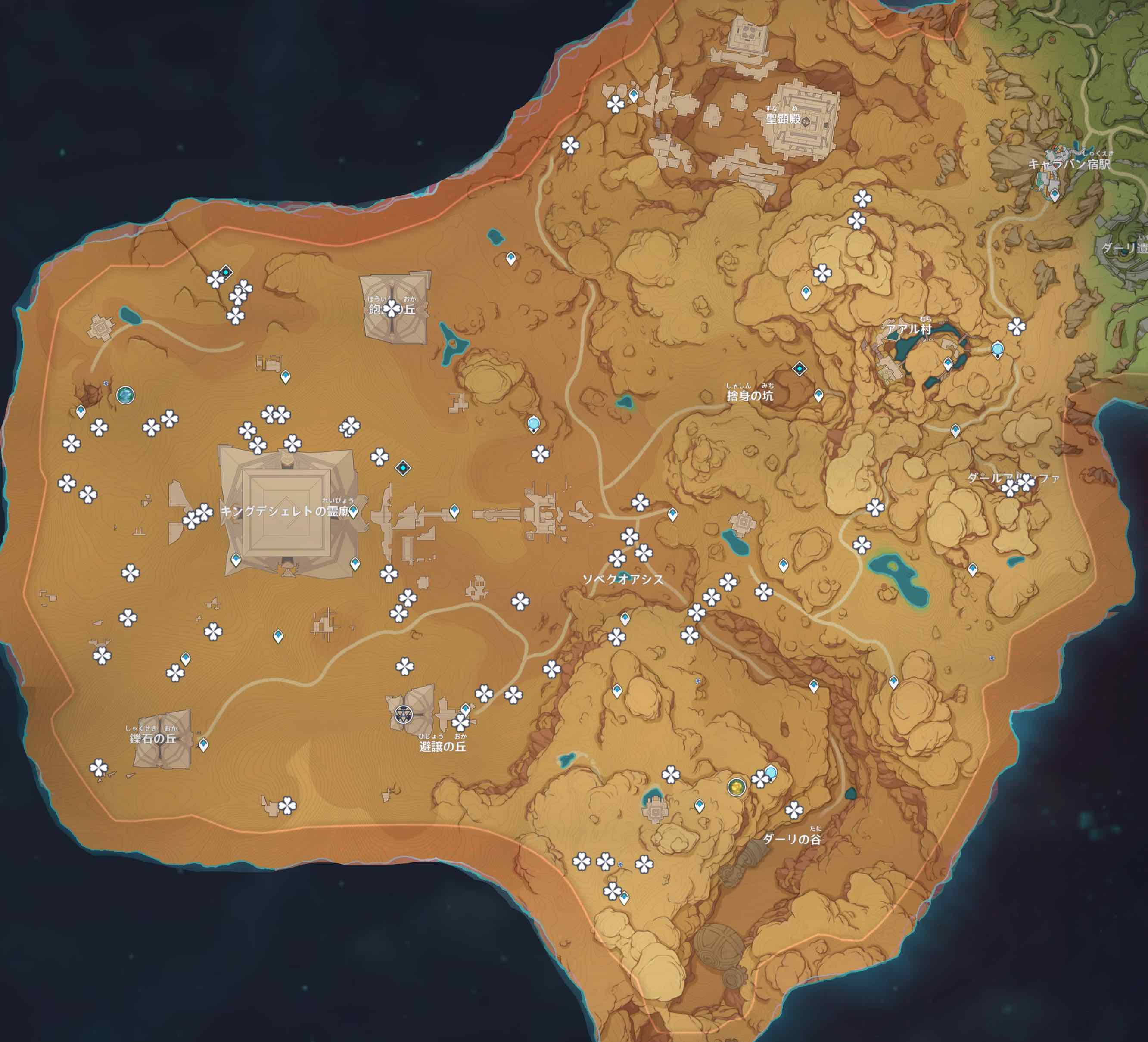 聖金虫のマップ画像