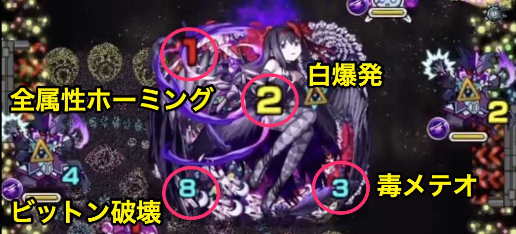 悪魔ほむら攻撃パターン