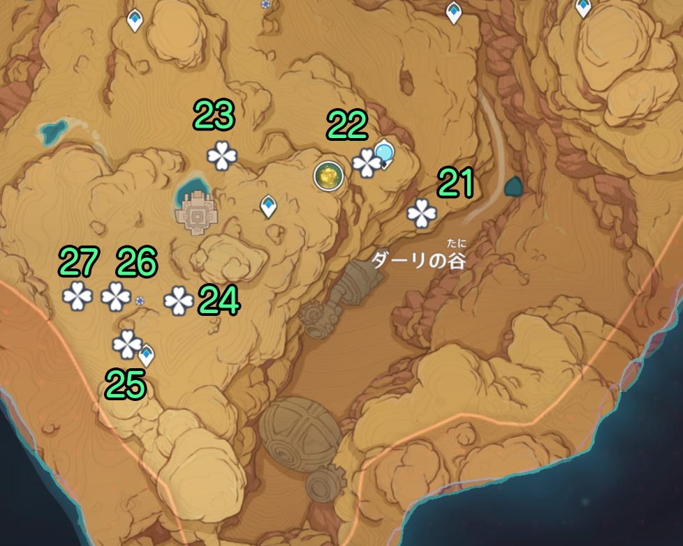 聖金虫上風蝕地マップ