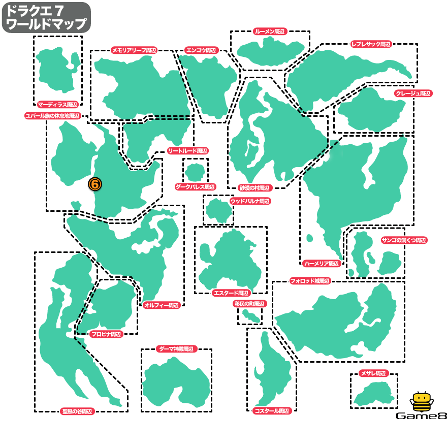 ユバール族の休息地周辺