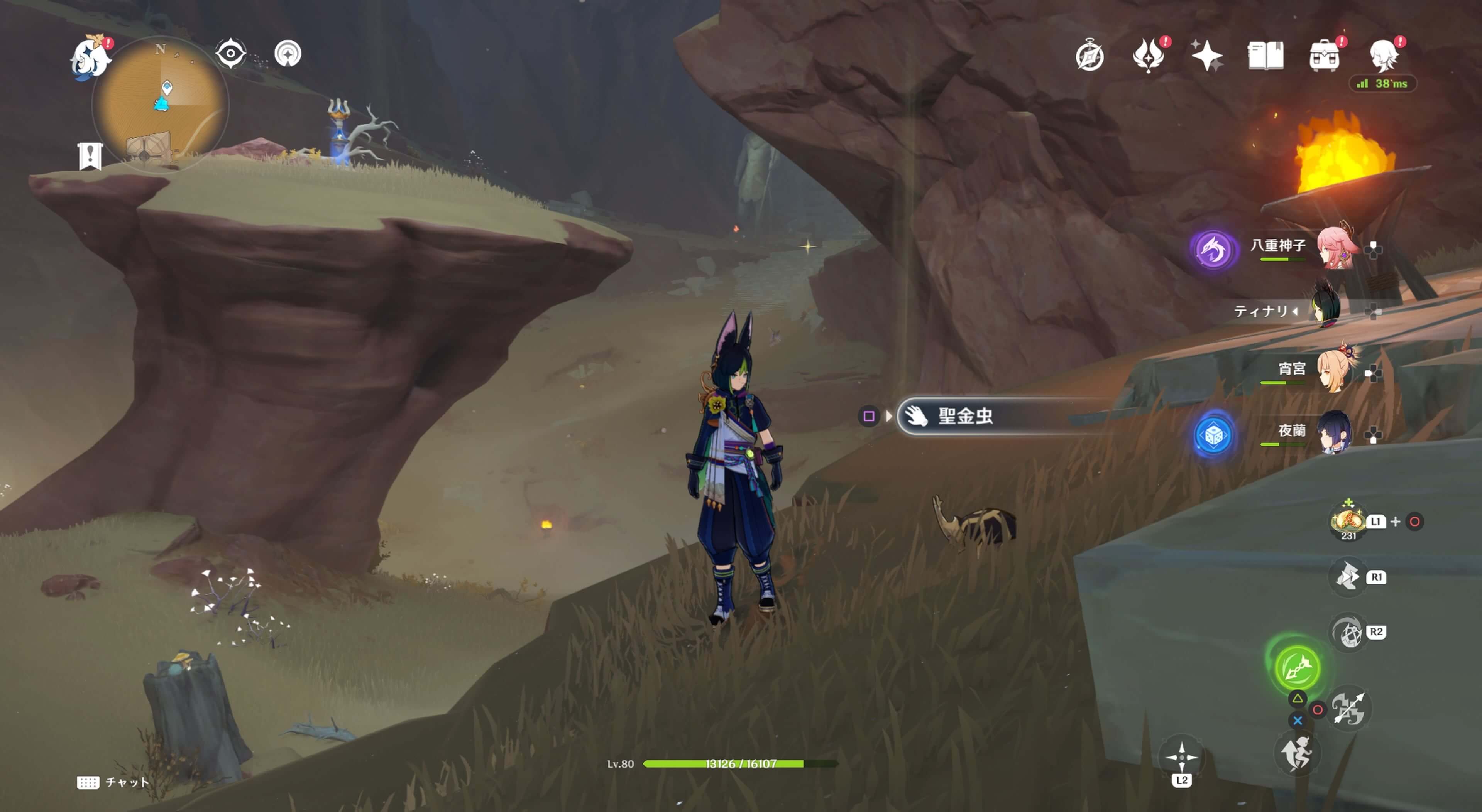 ワープポイントの近くに存在