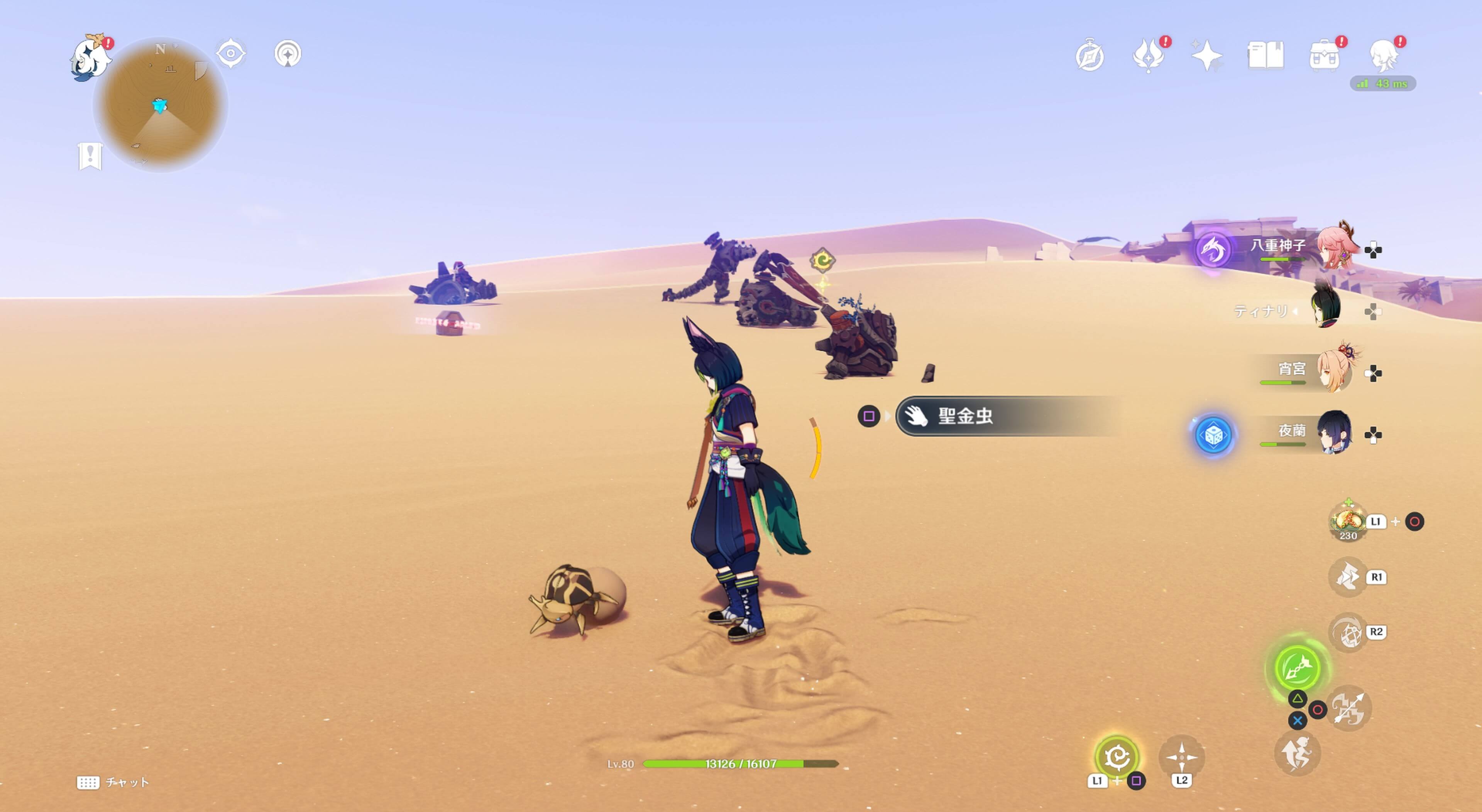 近くに遺跡ドレイクが出現している