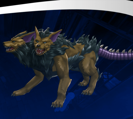 光にはべる双頭犬画像