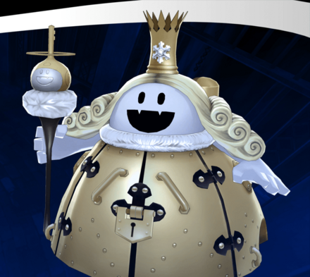 玉座で笑う氷雪王画像