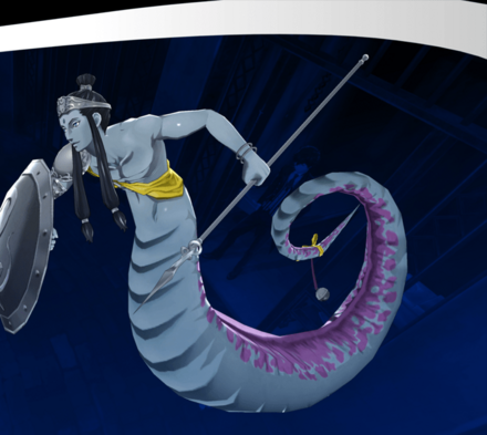 魔境に座すヘビ男画像