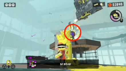 ゴール直前のタコスタンプ