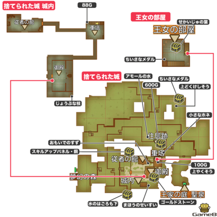 捨てられた城画像