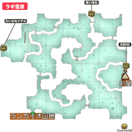 ラギ雪原全体マップ