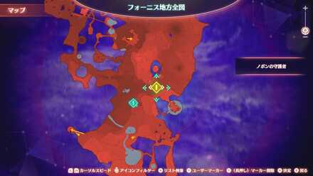 イドルの大渓間のマップ