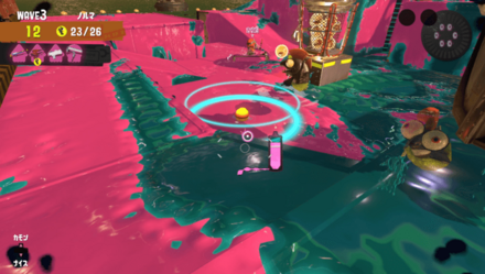 イクラコンテナの付近まで誘導する