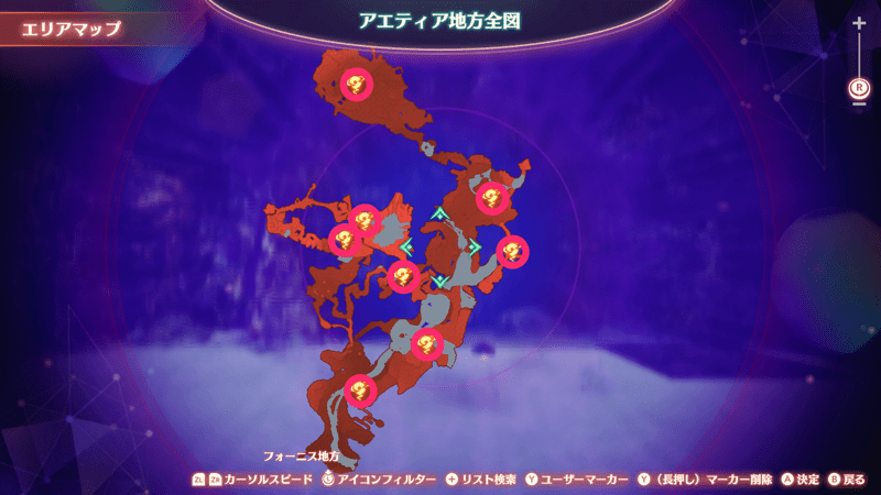 アエティア地方全図