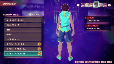 タイオンスイムスーツB背面