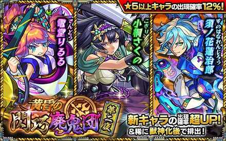 【モンスト】黄昏の閃巧廃鬼団2ガチャシミュレーターのサムネイル